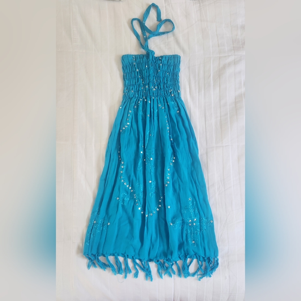 Girls Turquoise Size 7 Dress